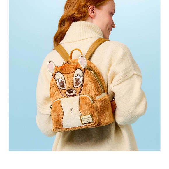 NWT Disney Bambi Loungefly Backpack purse - Picture 2 of 4
